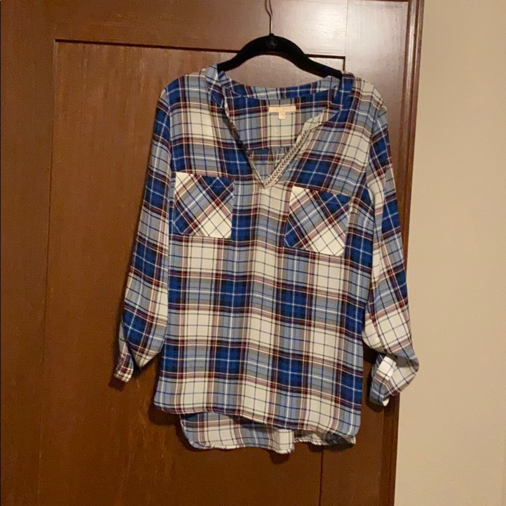 Beautiful flannel blouse size M